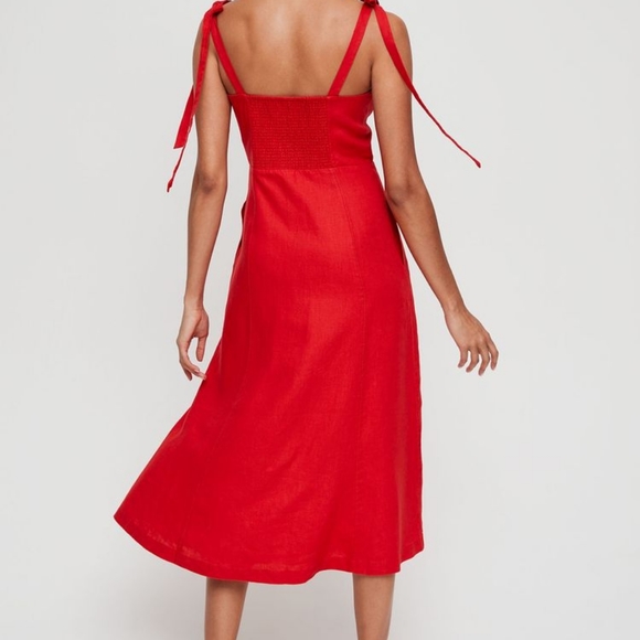 Wilfred Rosalie Linen Midi Dress - Picture 2 of 12